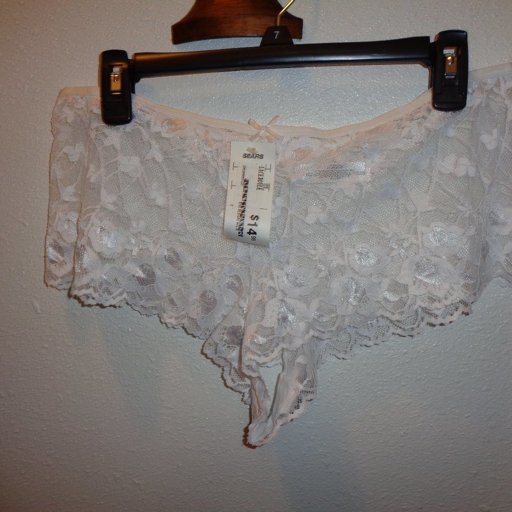 SIMPLY Emma White Lace Panties Size XXL